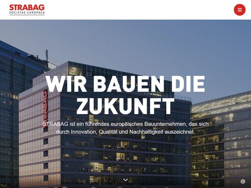 strabag ist ein führendes europäisches bauunternehmen, das sich durch innovation, qualität und nachhaltigkeit auszeichnet. mit work on progress arbeiten wir aktiv am fortschritt.