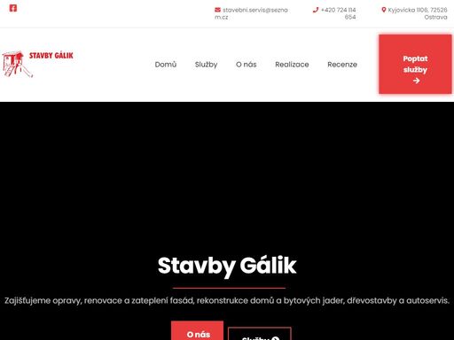 rekonstrukce rodinných domů, bytů, chat a komerčních prostor, výstavba rodinných domů a chat. neváhejte nás kontaktovat!