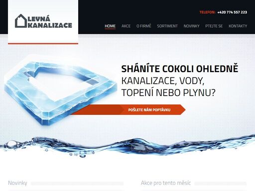 kanalizace - voda - topení - plyn