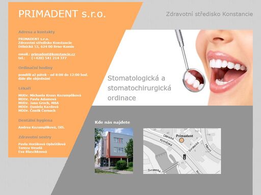 stomatologická a stomatochirurgická ordinace v brně