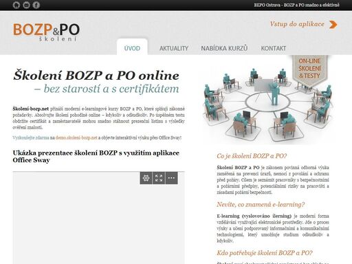 online kurzy bozp a po – splňte zákonnou povinnost snadno a odkudkoliv! rychlé e-learning školení s certifikátem a přehlednou evidencí. vyzkoušejte zdarma!