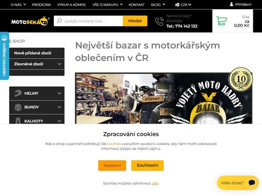 motosekáč - největší bazar s motorkářským oblečením, použité i nové oblečení na motorku a výbava pro motorkáře. výkup motooblečení. moto obchod. moto outlet brno, helmy, moto bundy, kombinézy.