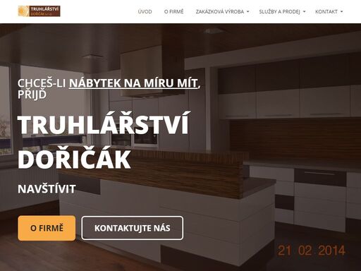 chceš-li nábytek na míru mít, přijď truhlářství dořičák navštívit. vybavíme váš dům nebo byt na klíč přesně podle vašich představ. naším cílem je splnit všechny vaše požadavky a přání. nábytek vyrábíme z masivního dřeva, lamina a podyhované dřevotřísky.