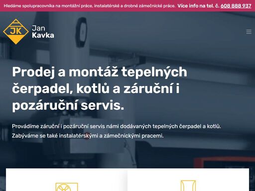 prodej a montáž tepelných čerpadel, kotlů a záruční i pozáruční servis.