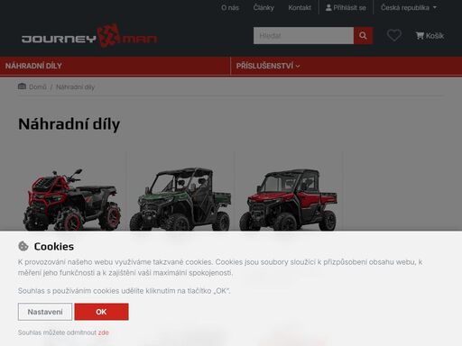 prodej náhradních dílů a příslušenství cfmoto