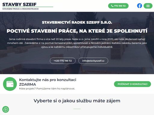 stavby szeif – kvalitní stavební práce s 25 lety praxe. nabízíme rekonstrukce střech, montáž dřevěných teras, obklady, dlažby a další. nezávazná konzultace zdarma.