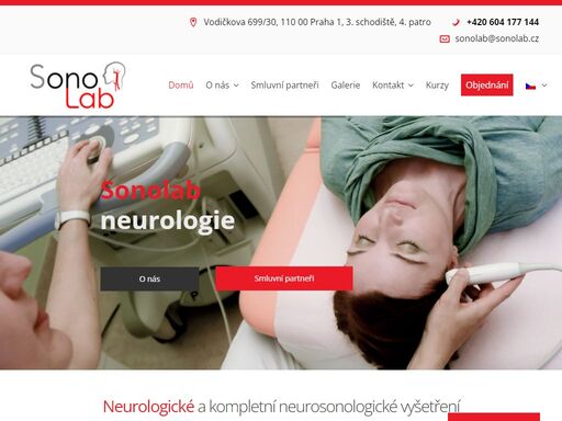 sonolab s.r.o. - neurologické a kompletní neurosonologické vyšetření. cerebrovaskulární poradna a neurosonologie praha.