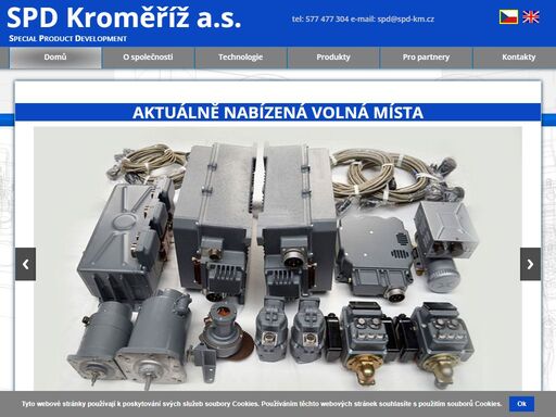 spd kroměříž, a.s. je stabilní českou společností zabývající se strojírenskou a elektromechanickou výrobou.
