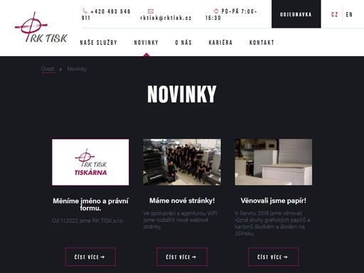 rodinná tiskárna jičín