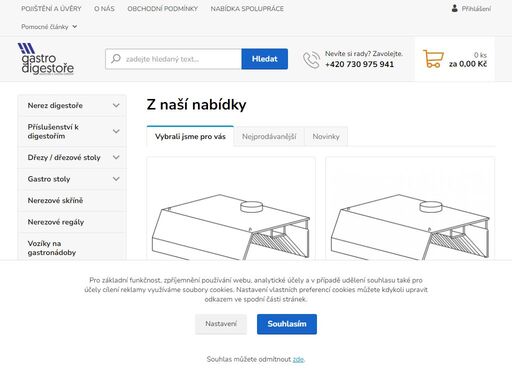 vyrábíme a prodáváme nerezové gastronomické zařízení určené restauracím a jiným obdobným podnikům.