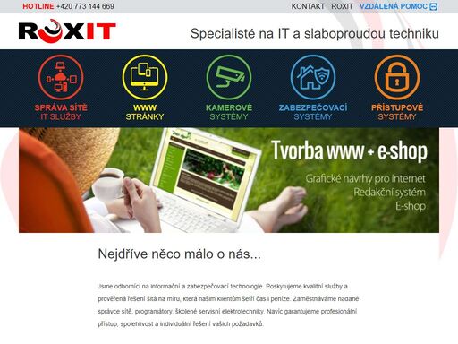 správa počítačových sítí, it služby, www stránky, aplikace na míru, instalace kamerových a zabezpečovacích systémů v chomutově a okolí