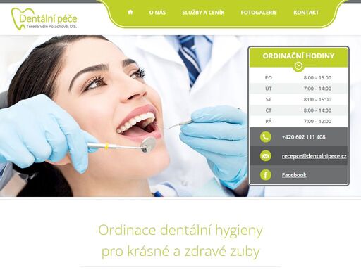 ordinace dentální hygieny, kterou provozuje tereza polachová, dis. je moderní stomatologické zařízení v těsné blízkosti samotného centra liberce.