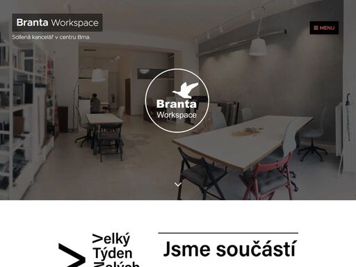 branta je komorní co-working v centru brna, ve vzdušném prostoru s industriální poetikou.