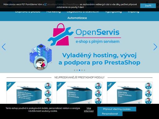 prestashop moduly - více jak 200 modulů pro prestashop 1.6, 1.7, 8.x a 9.x. vždy nejnovější verze a plně aktuální moduly. česká tvorba. vše potřebné pro váš eshop k nalezení na psmoduly.cz