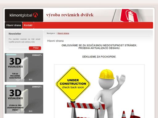 firma zabývající se výrobou revizních dvířek a protipožárních větracích zařízení pro bytové domy
