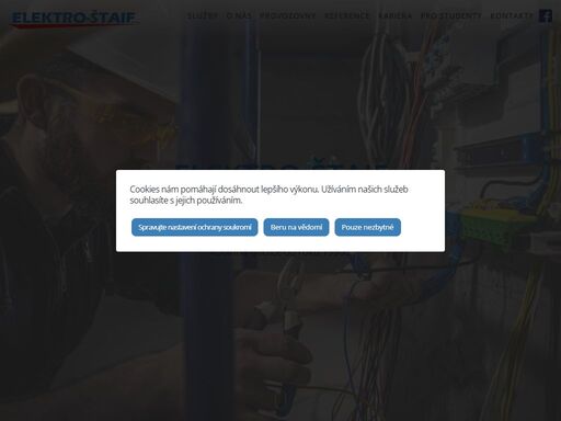 firma elektro štaif, s.r.o. poskytuje komplexní elektro služby. elektroinstalace, realizaci hromosvodů, revize, slaboproudé rozvody, projekty a poradenství ...
