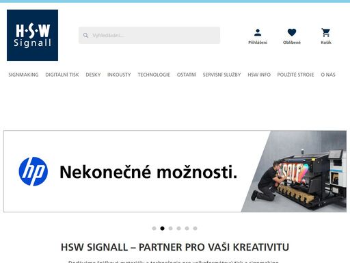 hsw signall je s více než 30ti letou tradicí jednou z nestarších a také největších firem dodávající materiály a technologie pro velkoformátový tisk a signmaking.