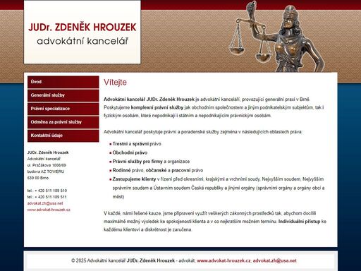 advokátní kancelář judr. zdeněk hrouzek - advokát