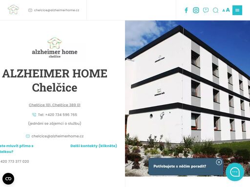 svěřte péči o své blízké do rukou oborových špiček z alzheimer home chelčice. profesionální přístup, moderní vybavení a šťastní klienti