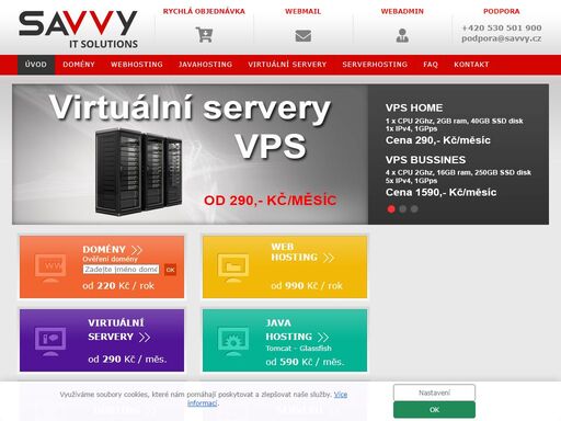 webhosting (linux, windows a java hosting). administační rozhraní pro webhosting (správa emailů, účtů, databází) webdesign, tvorba internetových prezentací a elektronických obchodů. registrace českých i mezinárodních domén. instalace a správa