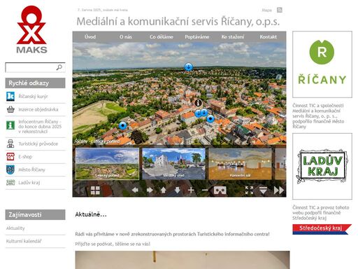 mediální a komunikační servis říčany, o.p.s. - říčanský kurýr, venkovní reklama, infocentrum, grafické práce