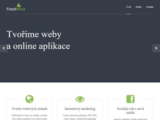 tvorba grafických návrhů webů, kódování xhtml a css šablon, programování webových aplikací, realizaci facebook aplikací, mobilních stránek, konzultace či analýzy internetových projektů nebo kompletní realizaci vaší webové prezentace