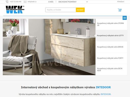 exkluzivní koupelnový nábytek pro vaši oázu klidu! designový koupelnový nábytek intedoor, prvotřídní kvalita a odborná pomoc s výběrem vaší nové koupelny.