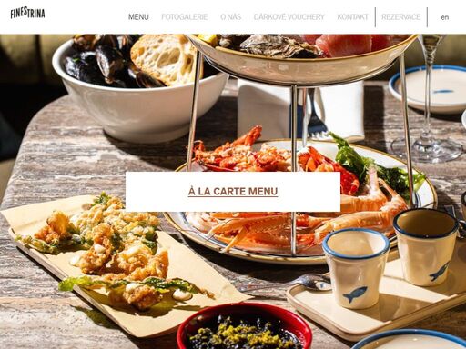 finestrina přináší čerstvé ryby, ústřice a mořské plody v kombinaci s moderní gastronomií a tradičními recepty. elegantní prostředí v centru prahy pro snídani, brunch, oběd i večeři.