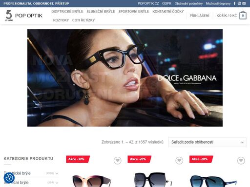 sluneční brýle, dioptrické brýle, kontaktní čočky. nakupujte přes eshop nebo nás navštivte na pobočce v praze nebo českých budějovicích.