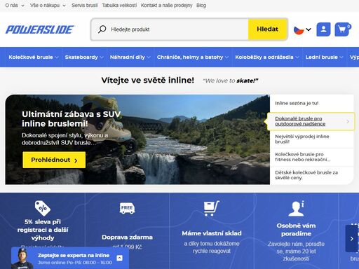 největší výběr kvalitních kolečkových bruslí, boardů, chráničů, náhradních dílů a příslušenství značky powerslide. registrujte se a získejte slevy a odměny za vaše nákupy.