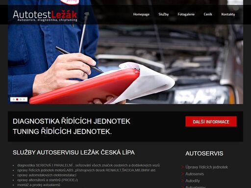 najdete u nás komplexní služby autoservisu včetně diagnostiky a chiptuningu.