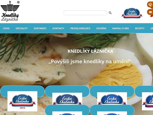 knedlíky láznička - výroba a prodej chutných houskových, bramborových a ovocných knedlíků z kvalitních surovin, ručně zpracovaných, dle osvědčených receptur.