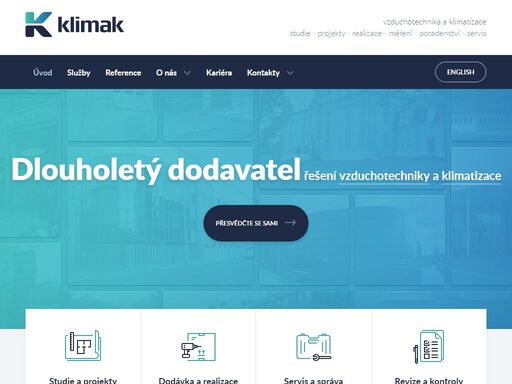 prezentace firmy klimak, s.r.o. – projekční a dodavatelské firmy v oblasti vzduchotechniky a klimatizace.