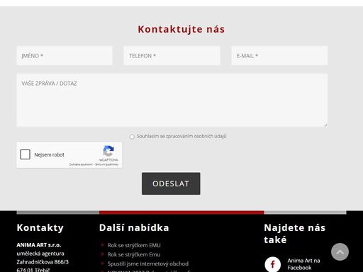 umělecká agentura anima art s.r.o. nabízí koncerty a divadelní představení pro děti i dospělé. naším zájmem je inteligentní nápaditá produkce s duchovním přesahem.