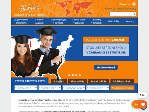studujte světové jazyky na jazykovém pobytu v zahraničí, střední školu nebo univerzitu v zahraničí se studyline, specialisty na studium v zahraničí a na studijně pracovní pobyty v austrálii.