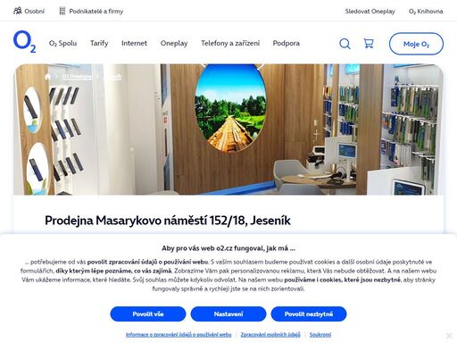 prodejna jeseník - masarykovo náměstí 152/18. o2 služby, telefony, zařízení a příslušenství nebo profesionální podpora a spoustu dalšího, to nabízejí všechny naše značkové prodejny.