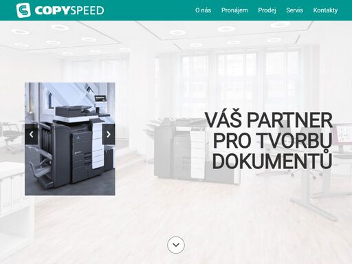 copyspeed, prodej, pronájem a servis kancelářské kopírovací a tiskové techniky značek konica minolta, develop a kyocera.