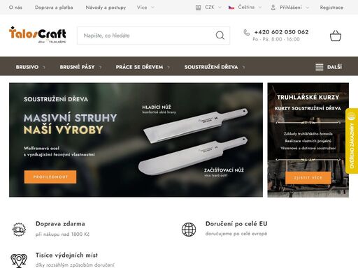 vítejte!. chceme předávat naše zkušenosti, být vám oporou při vaší tvorbě a rozvoji, a přinášet vám neustále něco nového. 
nabízíme kvalitní truhlářské potřeby a produkty pro nožíře od osvědčených výrobců. a také truhlářské kurzy, kde předáváme co jsme se naučili každému kdo má zájem o poctivou truhlařinu. 
budeme…