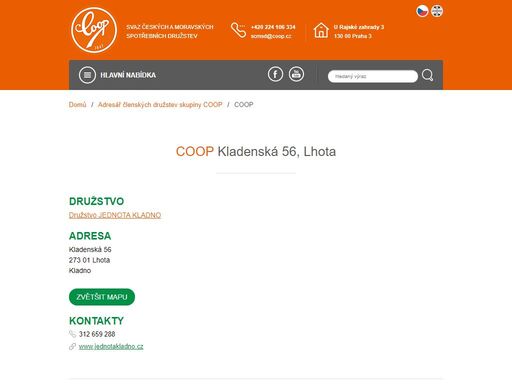 svaz českých a moravských spotřebních družstev - skupina coop. největší síť maloobchodních prodejen v české republice.