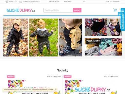 porozhlédněte se, uděláte nám radost.... na našich stránkách najdete jak hotové výrobky tak i látky k jejich vytvoření. suché dupky jsou místem jako stvořeným pro pořízení výbavy látkových plenek či stylového oblečení pro vaše ratolesti. naší chloubou je softshellové oblečení, hlavně kalhoty, které jsou speciálně…