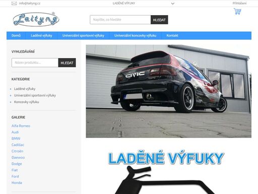 český výrobce sportovně laděných výfuků a koncovek laityng na všechny typy vozů a značek. zakázková výroba výfuků s možností volby síly zvuku.
