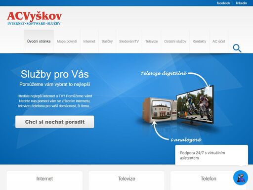 radim pytela - ac vyškov: internet, televize, telefon. poskytovatel telekomunikačních služeb na vyškovsku.