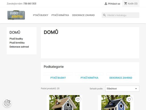 funkční dřevěné budky a krmítka. lze použít u jako dekoraci zahrad.