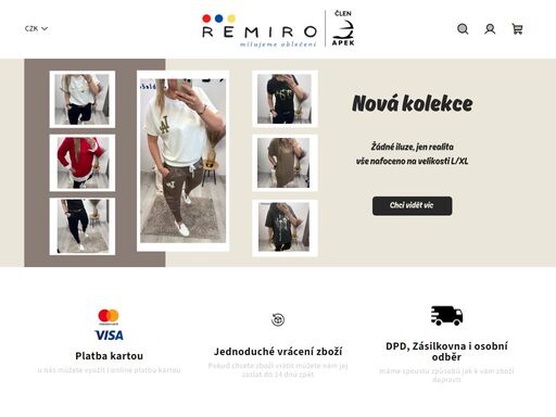 remiro - obchod nejen s oblečením stvořený pro vás. holky (a občas i kluci), eshop děláme pro vás a chceme, aby byl podle vás. pokud budete chtít cokoli upravit napište. pište i v případě nejasností či dotazů. rádi vám pomůžeme. 
tip č.1: když se u nás zaregistrujete, získáte za nákupy věrnostní slevy.
tip č.2:…