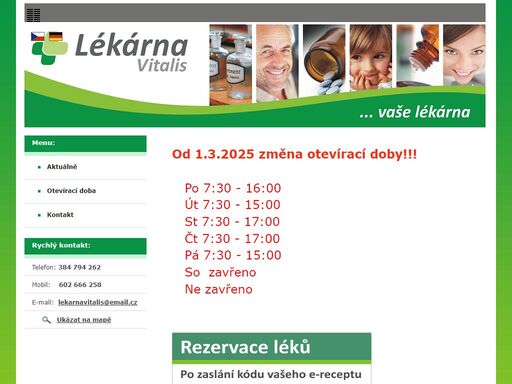 prodej farmaceutických přípravků, léčiv, potravinových doplňků a kosmetiky. lékárenské poradenství.