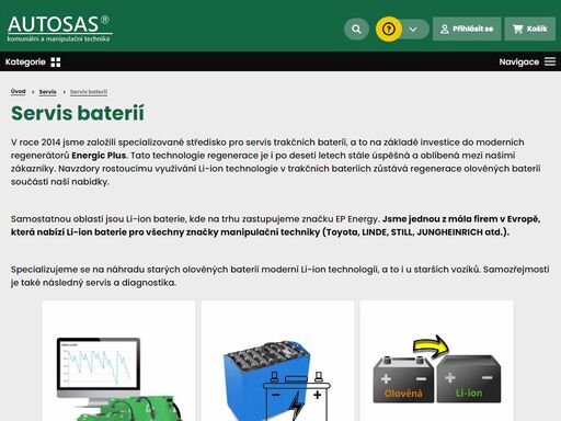 služby s-bat - servis baterií provádí regenerace průmyslových akumulátorů jako jsou např.: olověné akumulátory nebo gelové akumulátory.