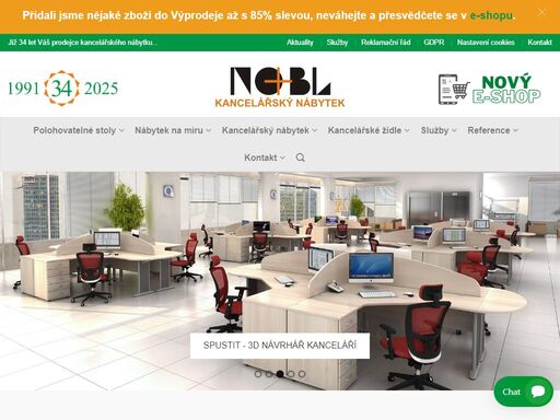 tradice 34 let při prodeji kancelářského nábytku. tvorba kanceláří na míru, na našem showroomu máme vystaveno 40 druhů kancelářských židlí.
