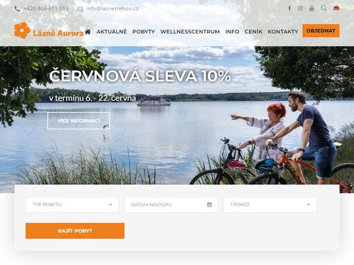 lázně aurora - slatinné lázně třeboň - léčení, relaxace, wellnesscentrum