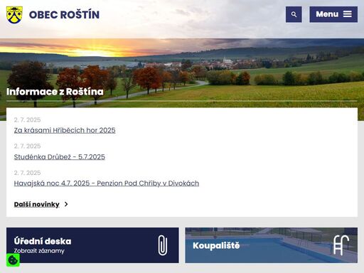 naše obec leží v rekreační oblasti na úpatí chřibů. dominantou naší obce je kostel svaté anny z roku 1847. zajímavostí je naše bioenergetické centrum.