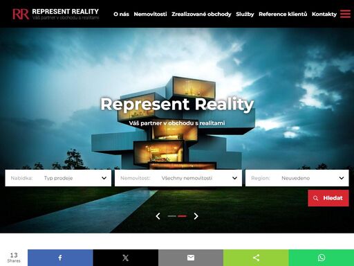 každý den stovky nových nemovitostí, reality. nemovitosti na prodej či pronájem v každém místě. přehledný katalog realit.